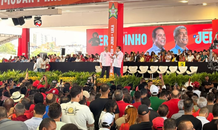 Com presença de Lula, PT lança Jerônimo Rodrigues como candidato ao governo da Bahia