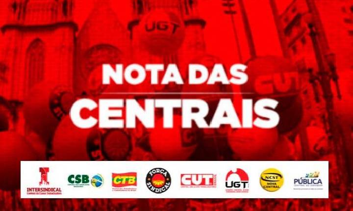 NOTA DAS CENTRAIS SINDICAIS SOLIDARIEDADE À CONTAG E EM DEFESA DA AUTONOMIA SINDICAL
