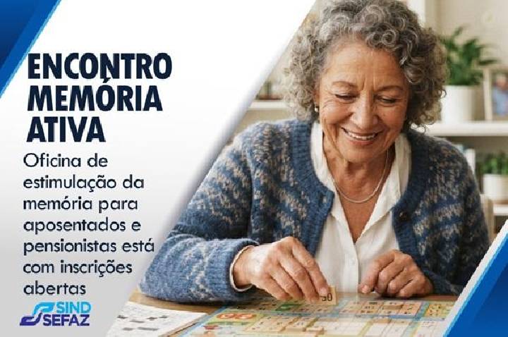 Oficina de estimulação da memória para aposentados e pensionistas está com inscrições abertas