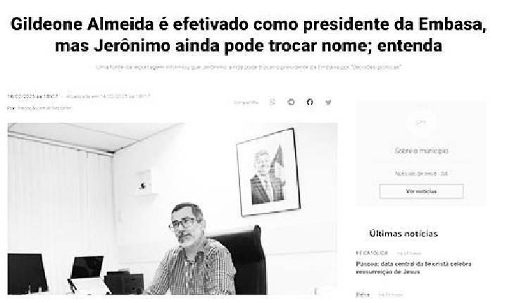 Presidência da Embasa tem reflexo da gestão no Plano de Saúde