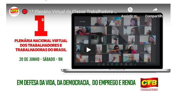 1ª Plenária Virtual da Classe Trabalhadora
