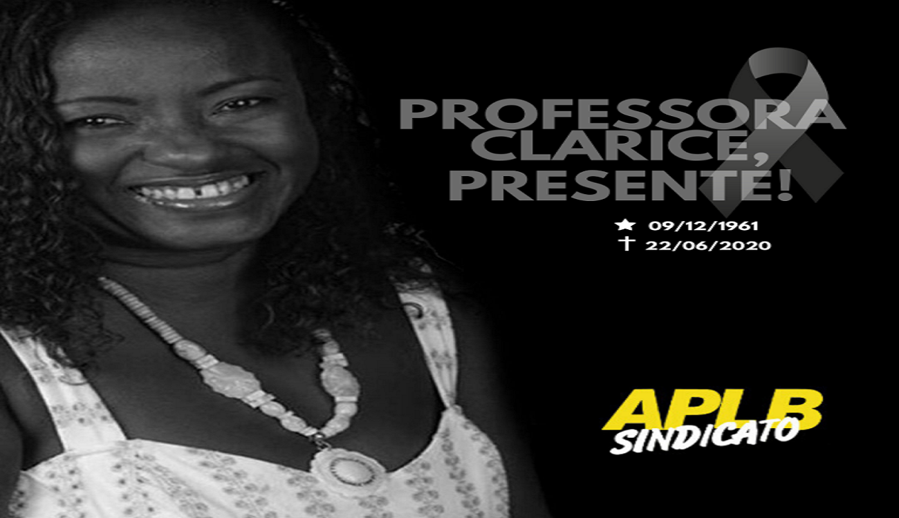 APLB EM LUTO: MORRE NOSSA DIRETORA “PROFESSORA CLARICE