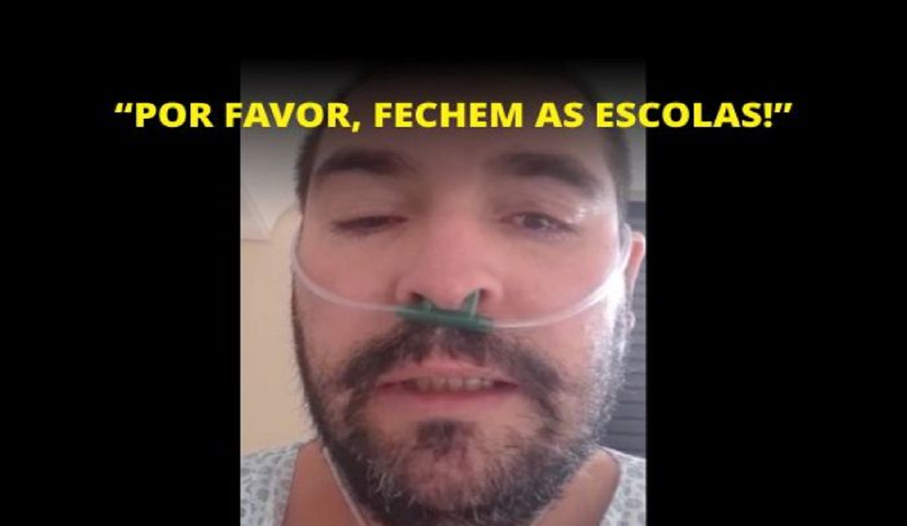 Funcionário de escola no Paraná infectado com covid-19 faz apelo: fechem as escolas