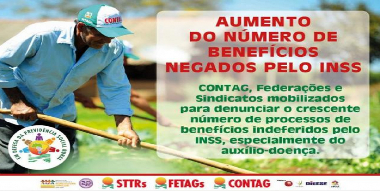 INSS está negando benefícios a agricultores familiares, denuncia Contag