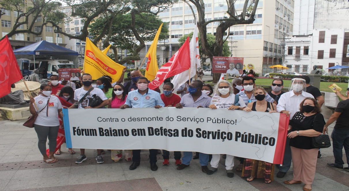 Coordenador do SINDJUFE-BA, Jailson Lage, participa de Ato Presencial e Virtual no Dia do Servidor Público