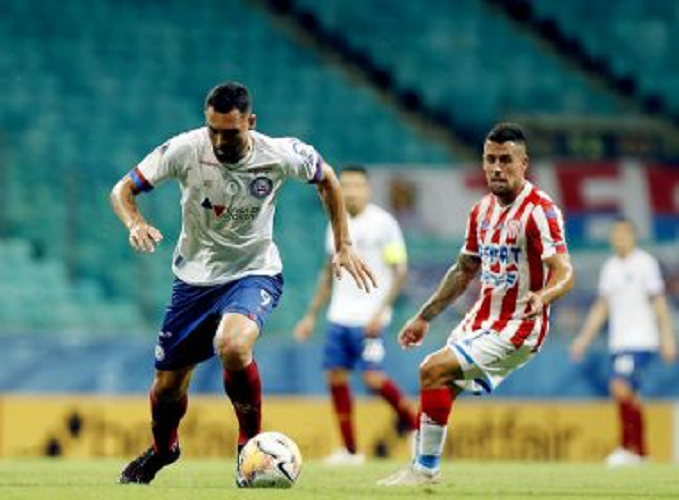 Bahia bate Unión Santa Fé e larga na frente nas oitavas da Sul-Americana
