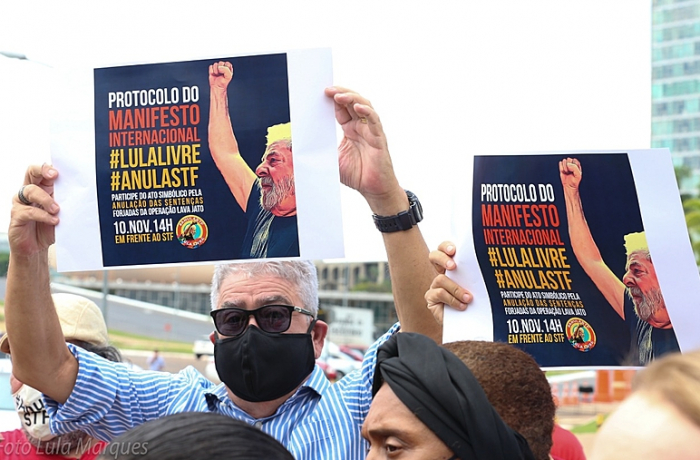 Manifesto internacional pelo julgamento do habeas corpus de Lula é entregue ao STF