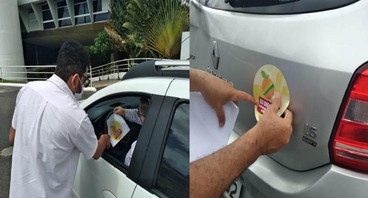 SINDJUFE-BA realiza Adesivaço contra a Reforma Administrativa