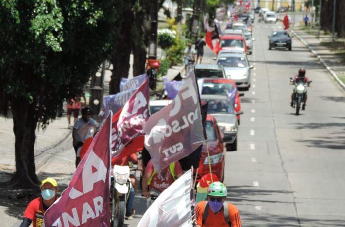 Manifestantes em atos nas capitais e cidades do interior pediram Fora Bolsonaro