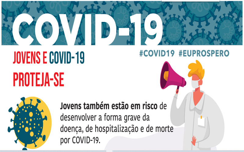 Covid-19 aparece cada vez mais entre jovens