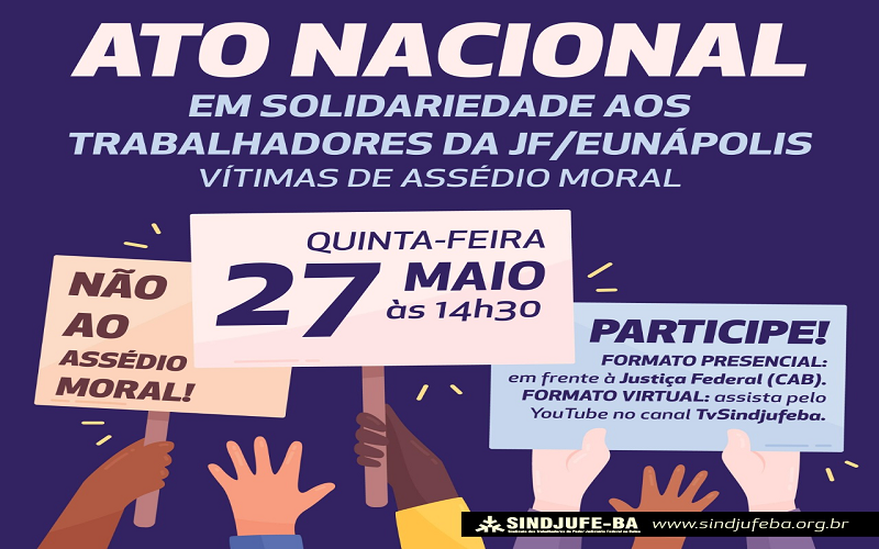 Sindjufe-BA Prepara Ato Nacional