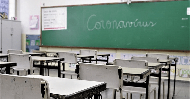 Chegaram números: o vírus circula nas escolas, em alta