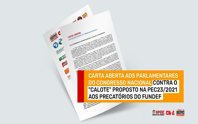 Carta aberta aos parlamentares do congresso nacional