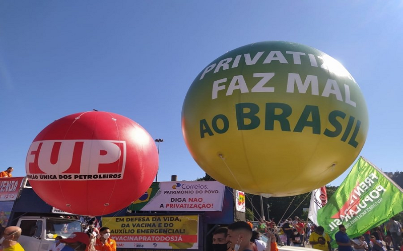Atos Fora Bolsonaro marcarão 68 anos da Petrobrás, com protestos contra a privatização e os preços abusivos