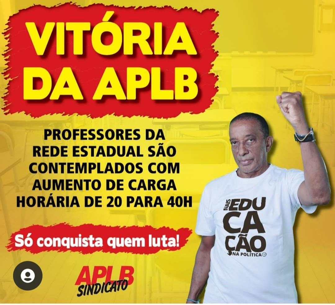 *Só conquista quem luta! APLB comemora mais uma vitória