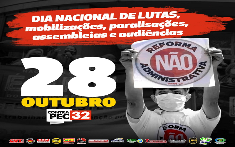 28 de outubro é Dia de Luta contra a PEC 32