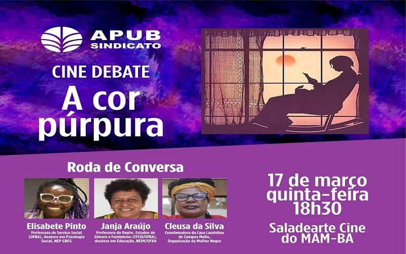 Cine-debate da Apub exibirá “A Cor Púrpura”