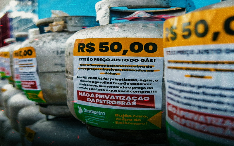 Sindipetro realiza duas ações do preço justo do gás em Salvador, nos bairros do Arenoso e de Alto de Coutos