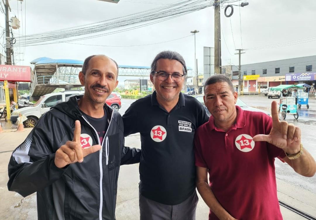 Radiovaldo comemora apoio do vereador Rubens de Pau Lavrado a sua candidatura