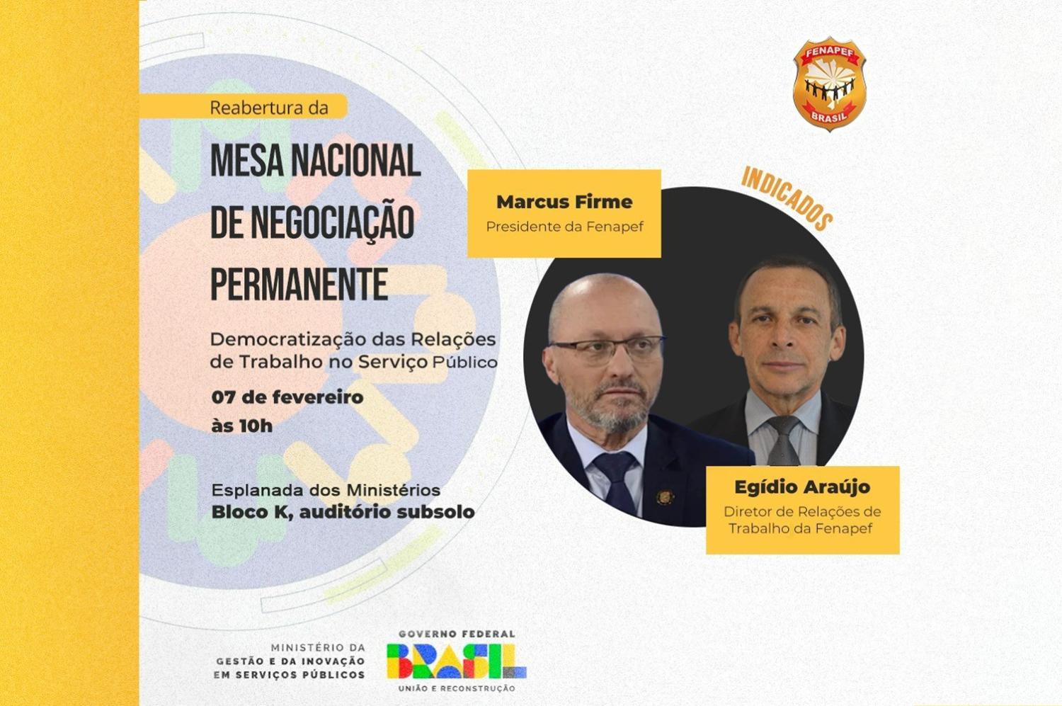 Fenapef participa da Mesa Nacional de Negociação Permanente (MNNP)