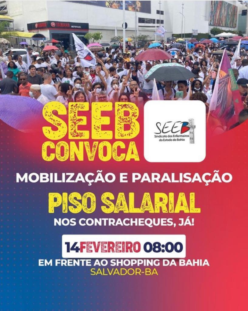 Paralisação e mobilização pelo Piso Salarial da enfermagem