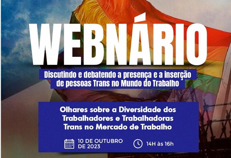 Webnário realizado pelo Sintepav-BA em parceria com a ICM debate os Desafios dos Trabalhadores e Trabalhadoras Trans no