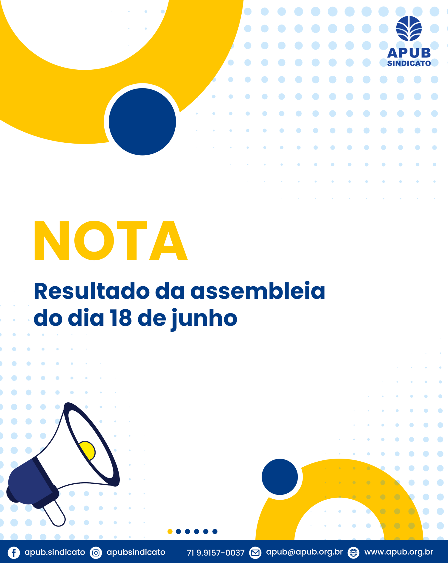 Nota política – resultado da assembleia do dia 18 de junho