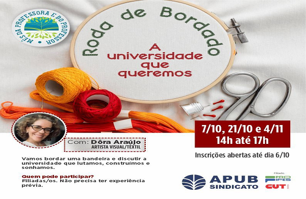 Roda de bordado: a universidade que queremos