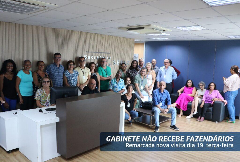 Gabinete não recebe fazendários e visita é remarcada para terça (19)