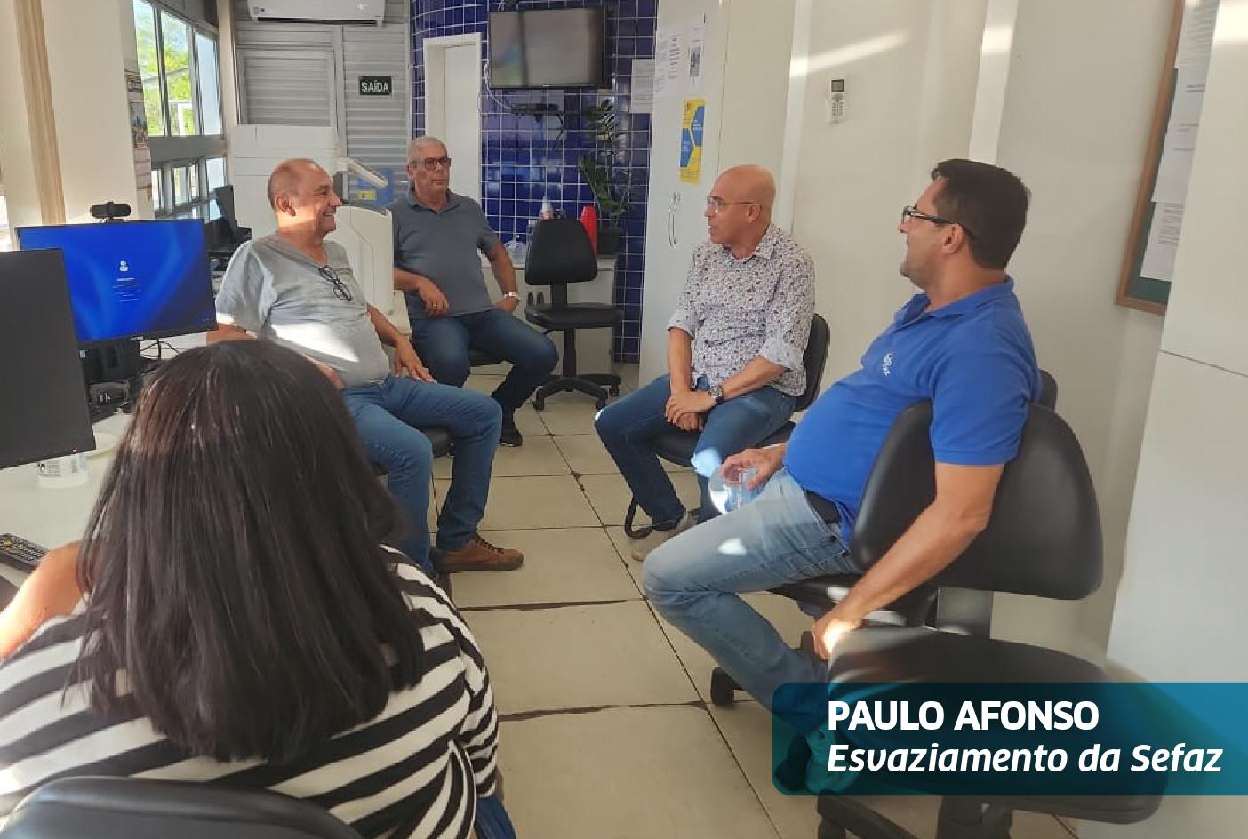Em visita a Paulo Afonso, Sindicato constata esvaziamento da Sefaz