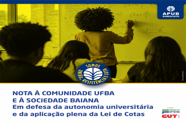 Nota à Comunidade UFBA e à Sociedade Baiana