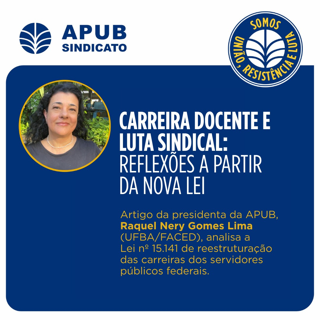 Carreira Docente e Luta Sindical: Reflexões a Partir da Nova Lei