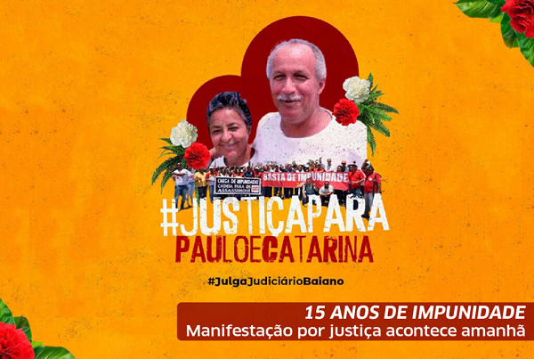 Manifestação por justiça para Colombiano e Catarina acontece amanhã; crime completará 15 anos