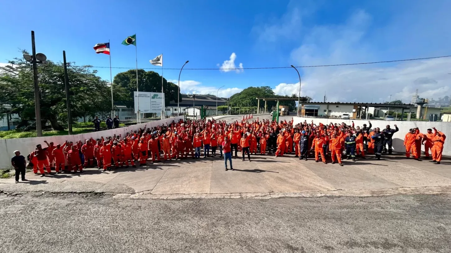 A Bahia não está à Venda: categoria petroleira segue se manifestando contra a privatização dos campos de produção do estado