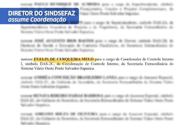 Diretor do Sindsefaz assume Coordenação de Controle Interno de nova Secretaria estadual