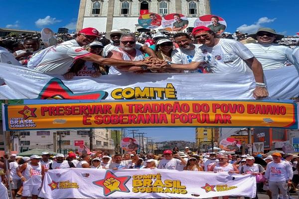 Na Lavagem do Bonfim, Sindipetro Bahia pauta a defesa da soberania nacional