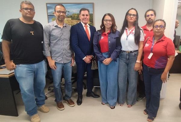 SINTAJ SE REÚNE COM PRESIDENTE DO TJBA PARA TRATAR DA PAUTA DE REIVINDICAÇÕES DA CATEGORIA