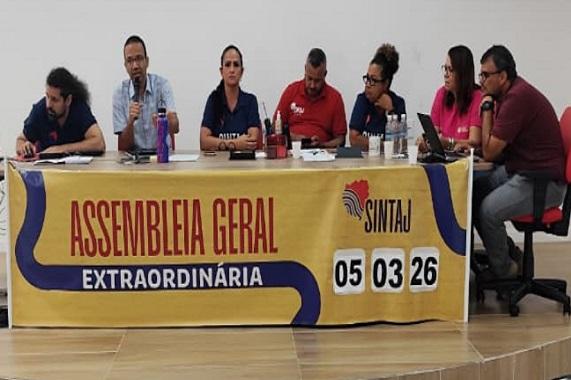 EM CONTINUIDADE DE ASSEMBLEIA, SINTAJ REFORÇA A LUTA PELOS DIREITOS DA CATEGORIA E REITERA A IMPORTÂNCIA DA UNIÃO E PARTICIPAÇÃO DE TODOS(AS)