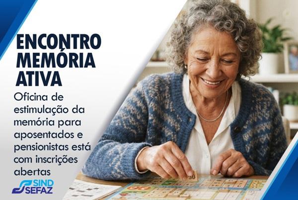 Oficina de estimulação da memória para aposentados e pensionistas está com inscrições abertas
