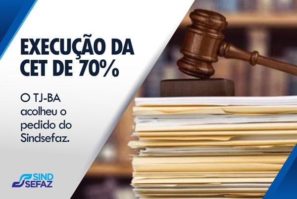 Vitória do Sindsefaz destrava execução da CET de 70% e impede que recurso paralise cumprimento da decisão