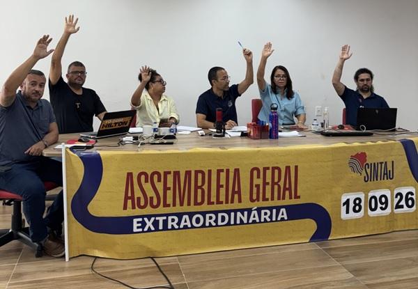 SINTAJ REALIZA ASSEMBLEIA MANTENDO A TRANSPARÊNCIA DAS AÇÕES JURÍDICAS E ADMINISTRATIVAS DA ENTIDADE