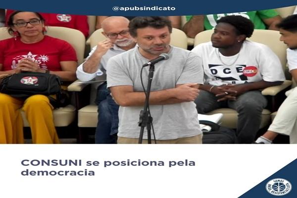 CONSUNI se posiciona em defesa da democracia