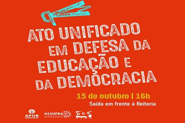 Dia do Professor: Ato unificado pela democracia