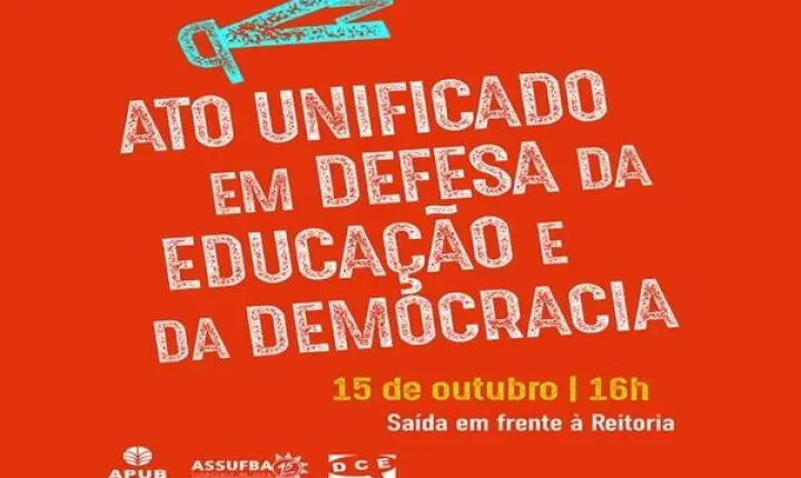 Dia do Professor: Ato unificado pela democracia